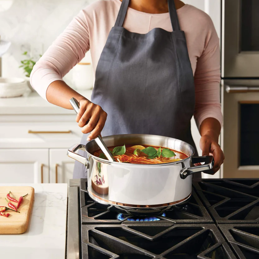 MezaHomes Professional 12-Piece 5-Ply Copper Core Stainless Steel Cookware Set - Image 3