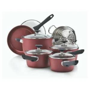 MezaHomes Classic 11-Piece Forged Aluminum Nonstick Cookware Set